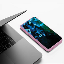 Чехол iPhone XS Max матовый Starfall, цвет: 3D-розовый — фото 2
