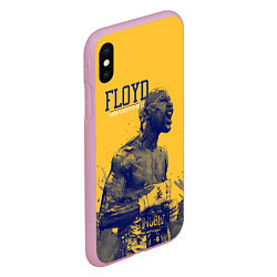 Чехол iPhone XS Max матовый Floyd, цвет: 3D-розовый — фото 2