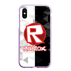 Чехол iPhone XS Max матовый ROBLOX, цвет: 3D-сиреневый