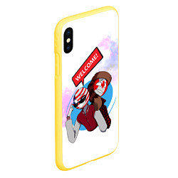 Чехол iPhone XS Max матовый Country Humans, цвет: 3D-желтый — фото 2