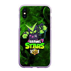 Чехол iPhone XS Max матовый BRAWL STARS VIRUS 8-BIT