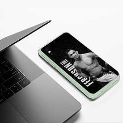 Чехол iPhone XS Max матовый EL CUCUY Tony Ferguson, цвет: 3D-салатовый — фото 2