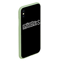 Чехол iPhone XS Max матовый Roblox, цвет: 3D-салатовый — фото 2