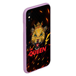 Чехол iPhone XS Max матовый The Queen, цвет: 3D-сиреневый — фото 2