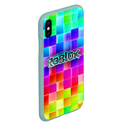 Чехол iPhone XS Max матовый Роблокс, цвет: 3D-мятный — фото 2