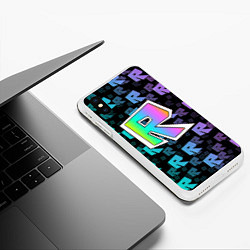 Чехол iPhone XS Max матовый ROBLOX, цвет: 3D-белый — фото 2