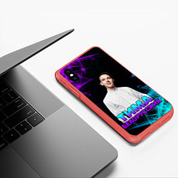 Чехол iPhone XS Max матовый Тима Белорусских, цвет: 3D-красный — фото 2
