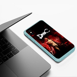 Чехол iPhone XS Max матовый Devil may cry, цвет: 3D-мятный — фото 2