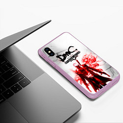 Чехол iPhone XS Max матовый Devil may cry, цвет: 3D-сиреневый — фото 2