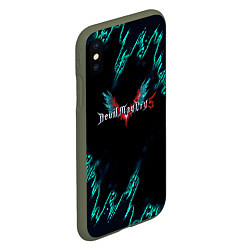 Чехол iPhone XS Max матовый DEVIL MAY CRY, цвет: 3D-темно-зеленый — фото 2