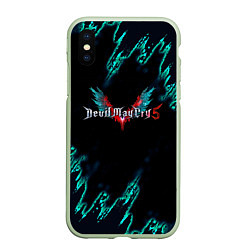 Чехол iPhone XS Max матовый DEVIL MAY CRY, цвет: 3D-салатовый