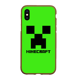 Чехол iPhone XS Max матовый MINECRAFT