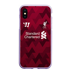 Чехол iPhone XS Max матовый Liverpool, цвет: 3D-светло-сиреневый