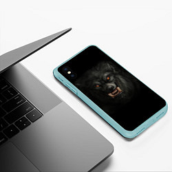 Чехол iPhone XS Max матовый Вервольф, цвет: 3D-мятный — фото 2