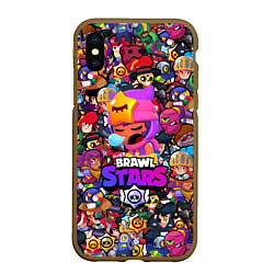 Чехол iPhone XS Max матовый BRAWL STARS: SANDY, цвет: 3D-коричневый