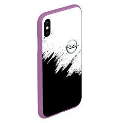 Чехол iPhone XS Max матовый Opel, цвет: 3D-фиолетовый — фото 2