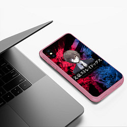 Чехол iPhone XS Max матовый Bungou Stray Dogs, цвет: 3D-малиновый — фото 2