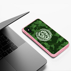 Чехол iPhone XS Max матовый Пограничные Войска, цвет: 3D-баблгам — фото 2