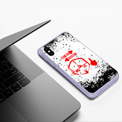 Чехол iPhone XS Max матовый LIMP BIZKIT, цвет: 3D-светло-сиреневый — фото 2