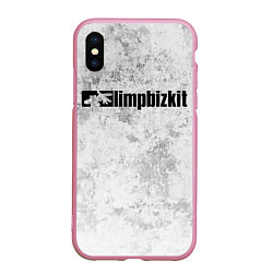 Чехол iPhone XS Max матовый LIMP BIZKIT, цвет: 3D-розовый