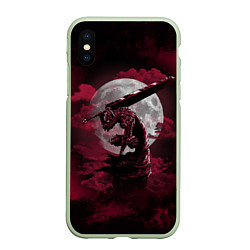 Чехол iPhone XS Max матовый BERSERK, цвет: 3D-салатовый