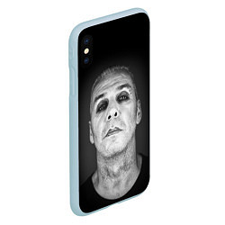 Чехол iPhone XS Max матовый LINDEMANN, цвет: 3D-голубой — фото 2