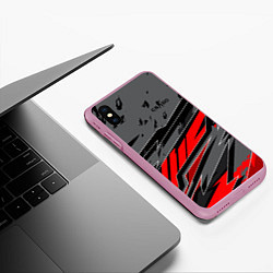Чехол iPhone XS Max матовый Counter-Strike, цвет: 3D-розовый — фото 2