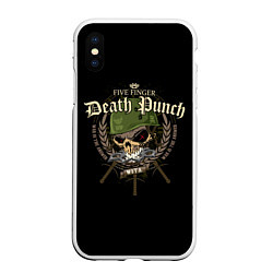 Чехол iPhone XS Max матовый Five Finger Death Punch