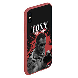 Чехол iPhone XS Max матовый Tony Ferguson, цвет: 3D-красный — фото 2