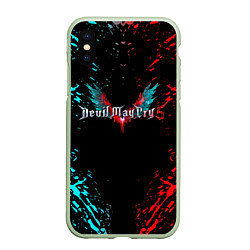 Чехол iPhone XS Max матовый DEVIL MAY CRY, цвет: 3D-салатовый