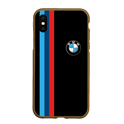 Чехол iPhone XS Max матовый BMW, цвет: 3D-коричневый