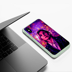 Чехол iPhone XS Max матовый DOCTOR WHO, цвет: 3D-салатовый — фото 2