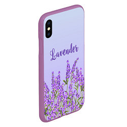 Чехол iPhone XS Max матовый Lavander, цвет: 3D-фиолетовый — фото 2