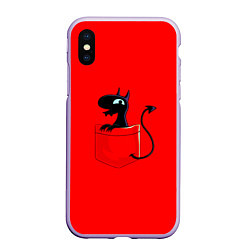 Чехол iPhone XS Max матовый Disenchantment, цвет: 3D-светло-сиреневый