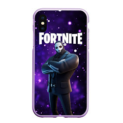 Чехол iPhone XS Max матовый Fortnite Henchman Shadow, цвет: 3D-сиреневый