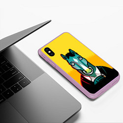 Чехол iPhone XS Max матовый BoJack Horseman, цвет: 3D-сиреневый — фото 2