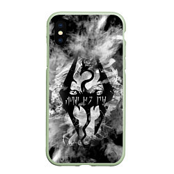 Чехол iPhone XS Max матовый THE ELDER SCROLLS, цвет: 3D-салатовый