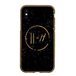 Чехол iPhone XS Max матовый TWENTY ONE PILOTS, цвет: 3D-коричневый