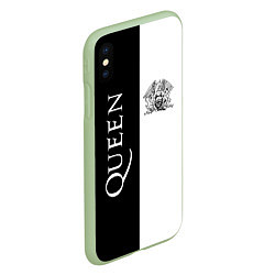 Чехол iPhone XS Max матовый Queen, цвет: 3D-салатовый — фото 2