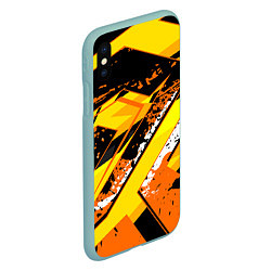 Чехол iPhone XS Max матовый Bona Fide, цвет: 3D-мятный — фото 2