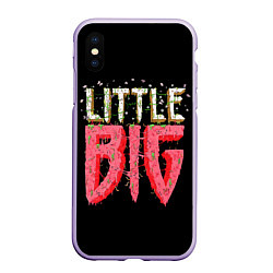 Чехол iPhone XS Max матовый Little Big, цвет: 3D-светло-сиреневый