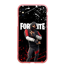 Чехол iPhone XS Max матовый FORTNITE IKONIK, цвет: 3D-баблгам