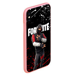 Чехол iPhone XS Max матовый FORTNITE IKONIK, цвет: 3D-баблгам — фото 2