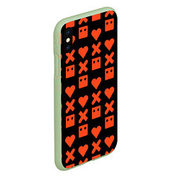 Чехол iPhone XS Max матовый LOVE DEATH ROBOTS LDR, цвет: 3D-салатовый — фото 2