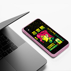 Чехол iPhone XS Max матовый Приключения ДжоДжо, цвет: 3D-розовый — фото 2
