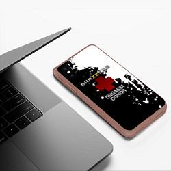 Чехол iPhone XS Max матовый Brazzers orgasm donor, цвет: 3D-коричневый — фото 2