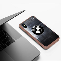 Чехол iPhone XS Max матовый BMW, цвет: 3D-коричневый — фото 2