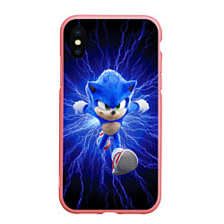 Чехол iPhone XS Max матовый SONIC, цвет: 3D-баблгам