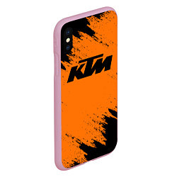 Чехол iPhone XS Max матовый KTM, цвет: 3D-розовый — фото 2