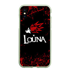 Чехол iPhone XS Max матовый Louna, цвет: 3D-салатовый